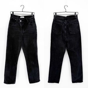 Abercrombie & Fitch The 90's Straight Ultra High Rise Jeans Crossover Waist Sz 6